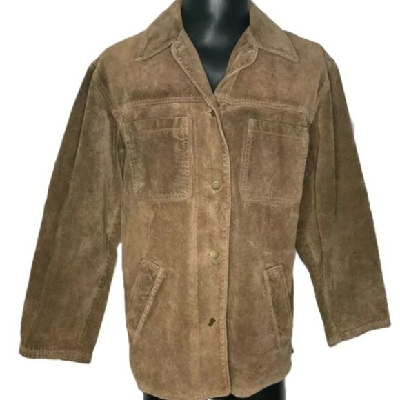 Eddie Bauer Washable Suede Jacket EUC - Picture 7 of 15